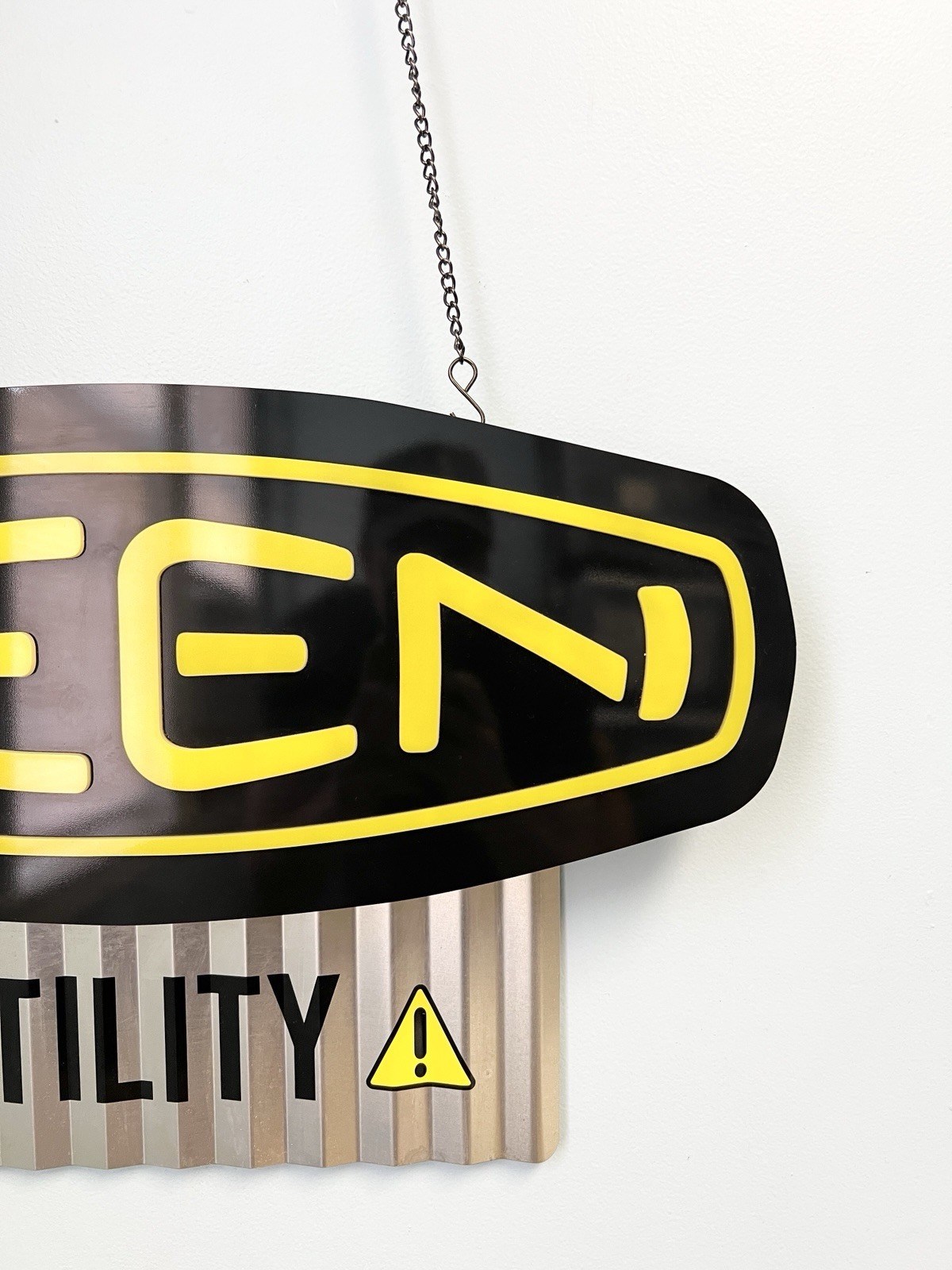 KEEN Utility Lighted Store Display Advertising Sign LED Retail Hanging