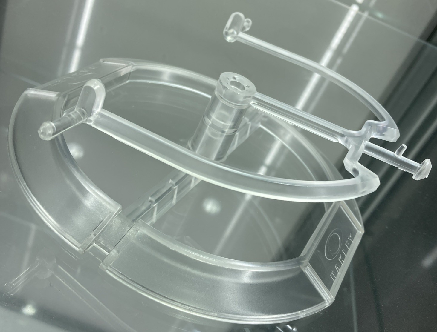 Oakley Sunglasses clear Plastic 1 Tier Display Stand Mount