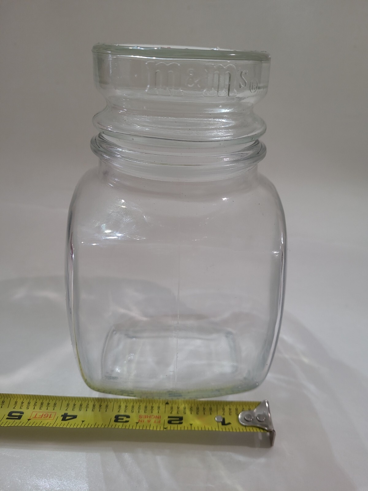 M&M Chocolate Candies United States Air Force 1947 40 years Glass Canister Jar