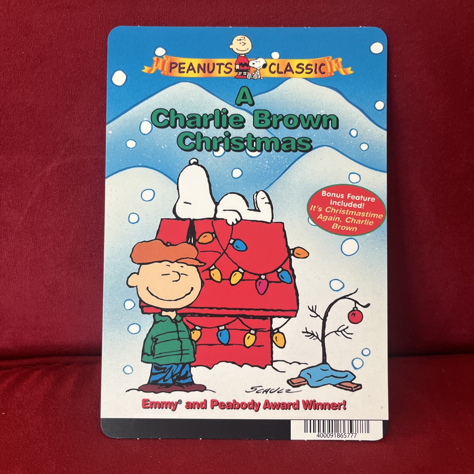 Blockbuster Movie Backer Card Mini Poster Art 5.5” X 8” Charlie Brown Christmas