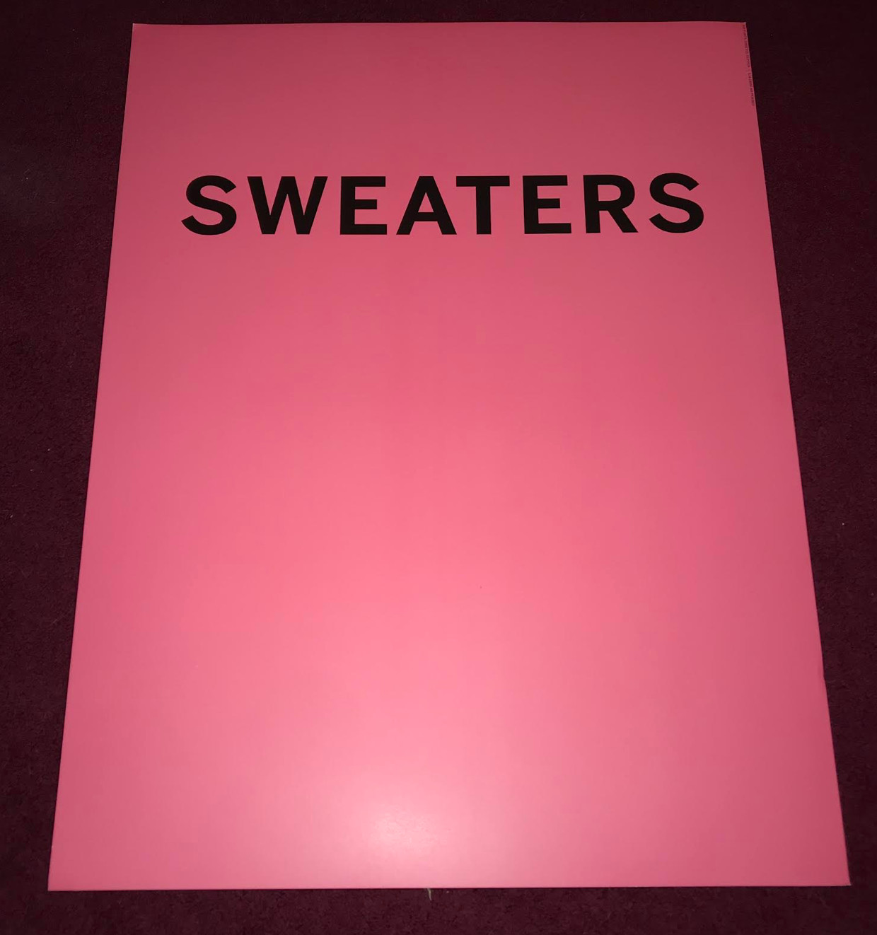 Victoria’s Secret Sweaters PROMO STORE POSTER VS Pink Dorm Wall Art Girl’s Room
