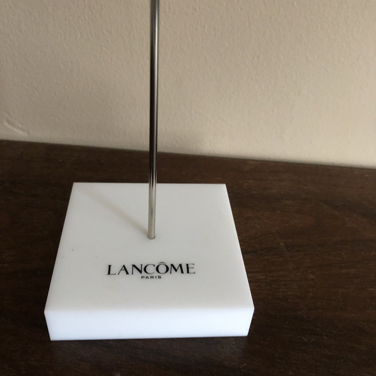 Lancome Paris Sign Holder 11″ Store Display Signage Advertising Stand Rare