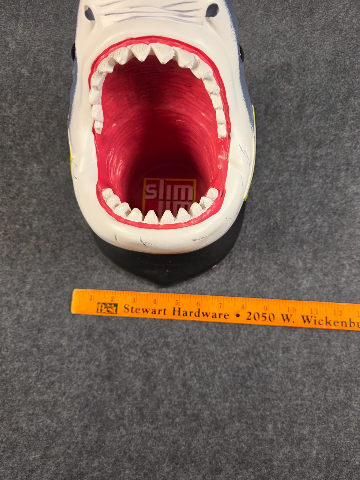 SLIM JIM Promotional Jaws Great White Shark Head Wall Mount Display