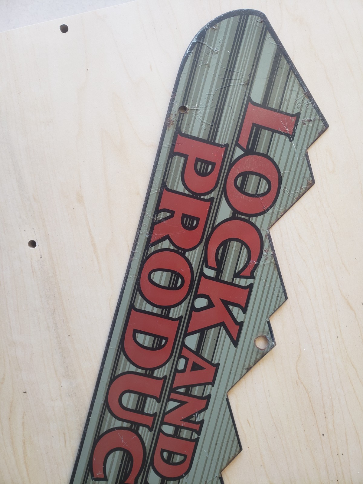Early Vintage ILCO KEYS Metal DOUBLE SIDED Advertising Trade SIGN Fitchburg, MA