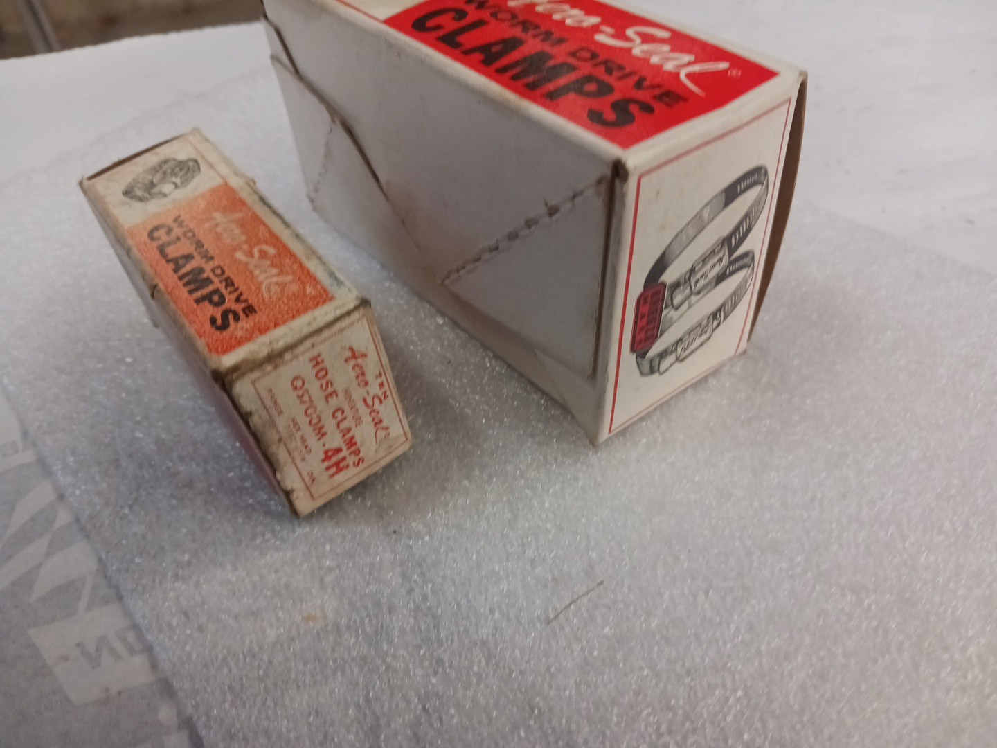 Vintage Shop Display Empty Boxes Aero-seal Clamps