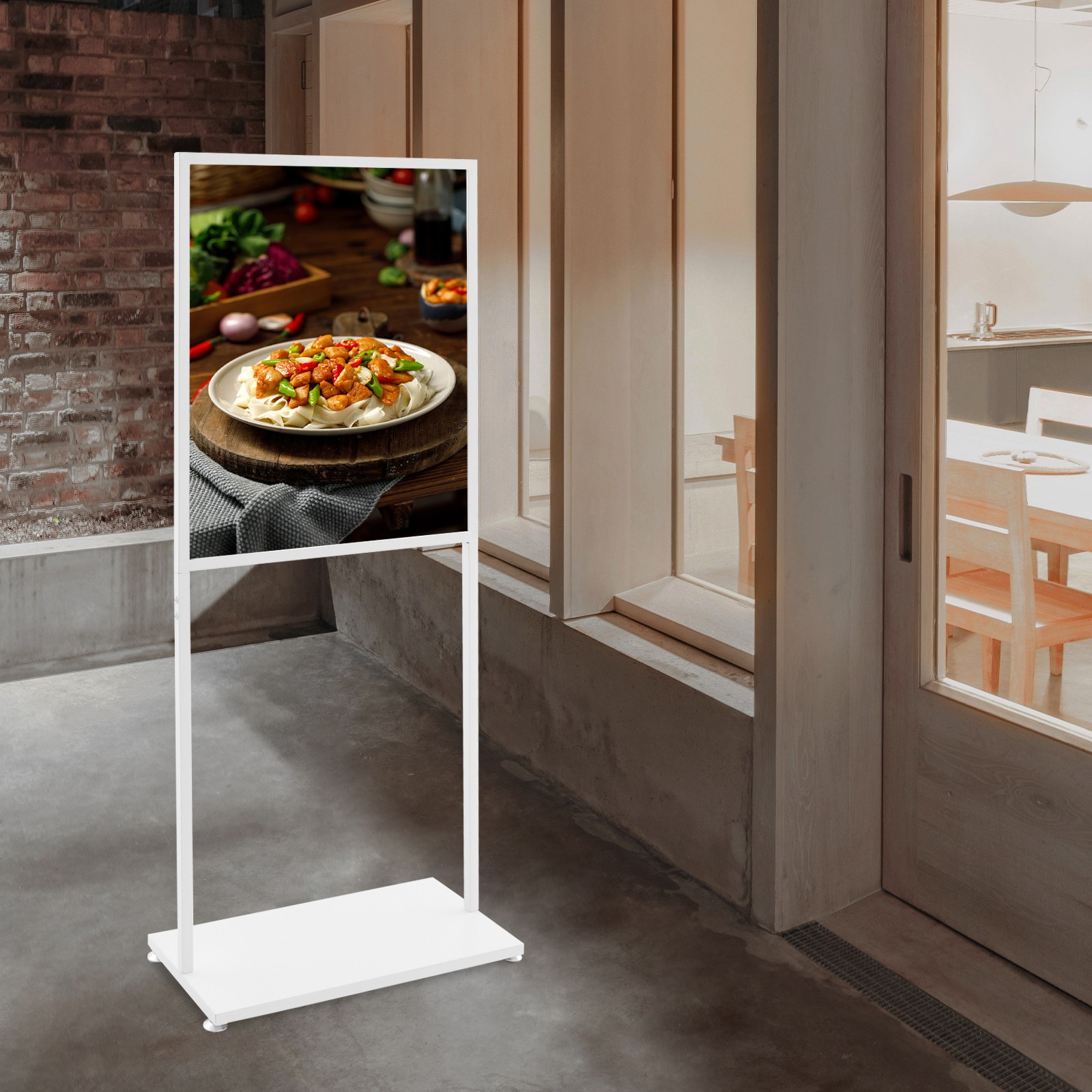 Advertising Display Stand,Poster Display Stand,Freestanding Display Stand 143cm