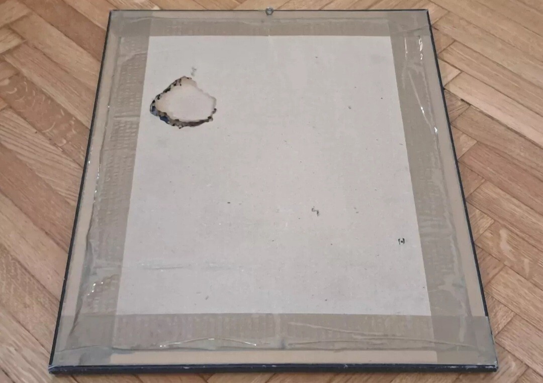 MIRROR FRAME-CAMEL CIGARETTES/CIGARETTES-MIRROR PAINTING PICTURES-VINTAGE