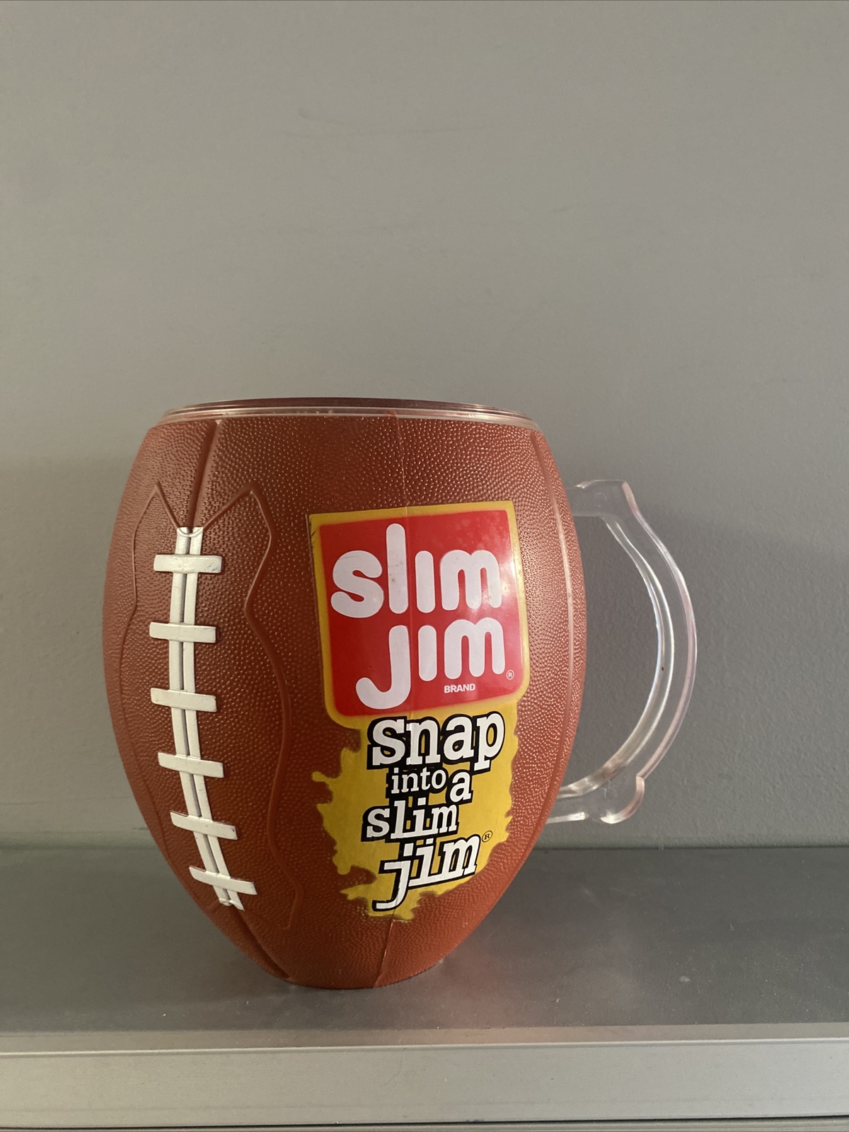 Slim Jim Large Plastic Football Store Display Cup / Mug / Bowl