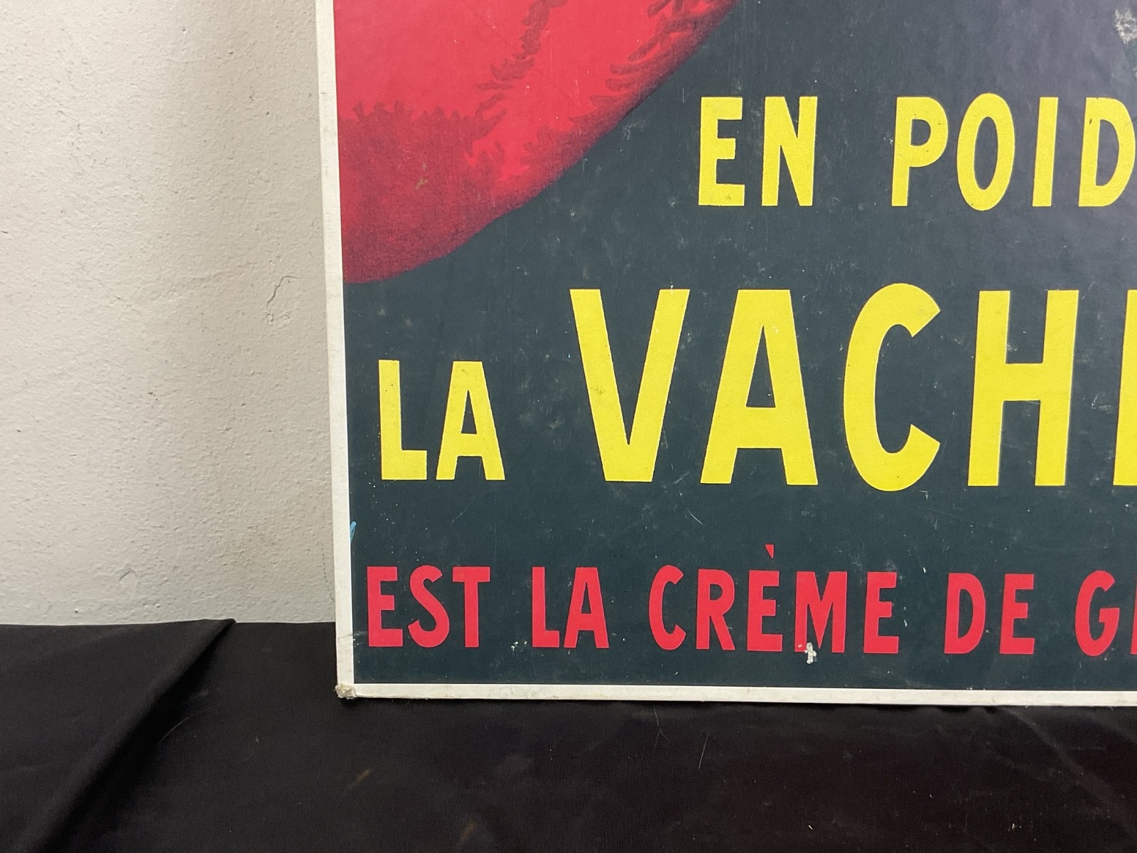Vintage BENJAMIN RABIER “LA VACHE QUI RIT” ADVERTISING CARDBOARD.