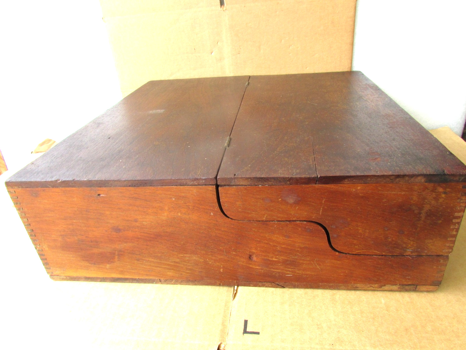 Antique 1880s CLAPP & BAILEY’S REMNANTS Countertop Advertising Display *READ*