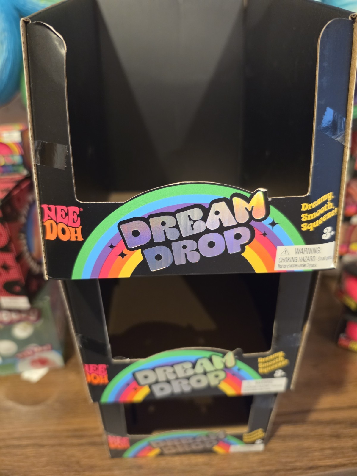 EMPTY Authentic Needoh Dream Drop Storage Display Boxes Lot of 3