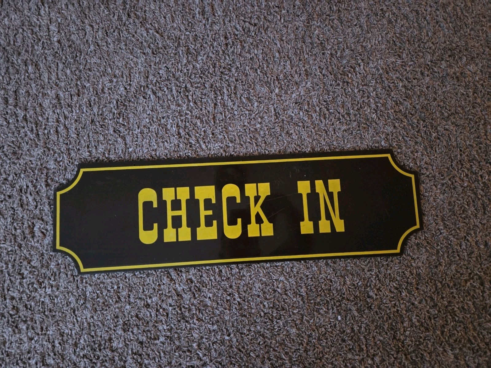 Vintage Adventureland Video Store Check In Sign