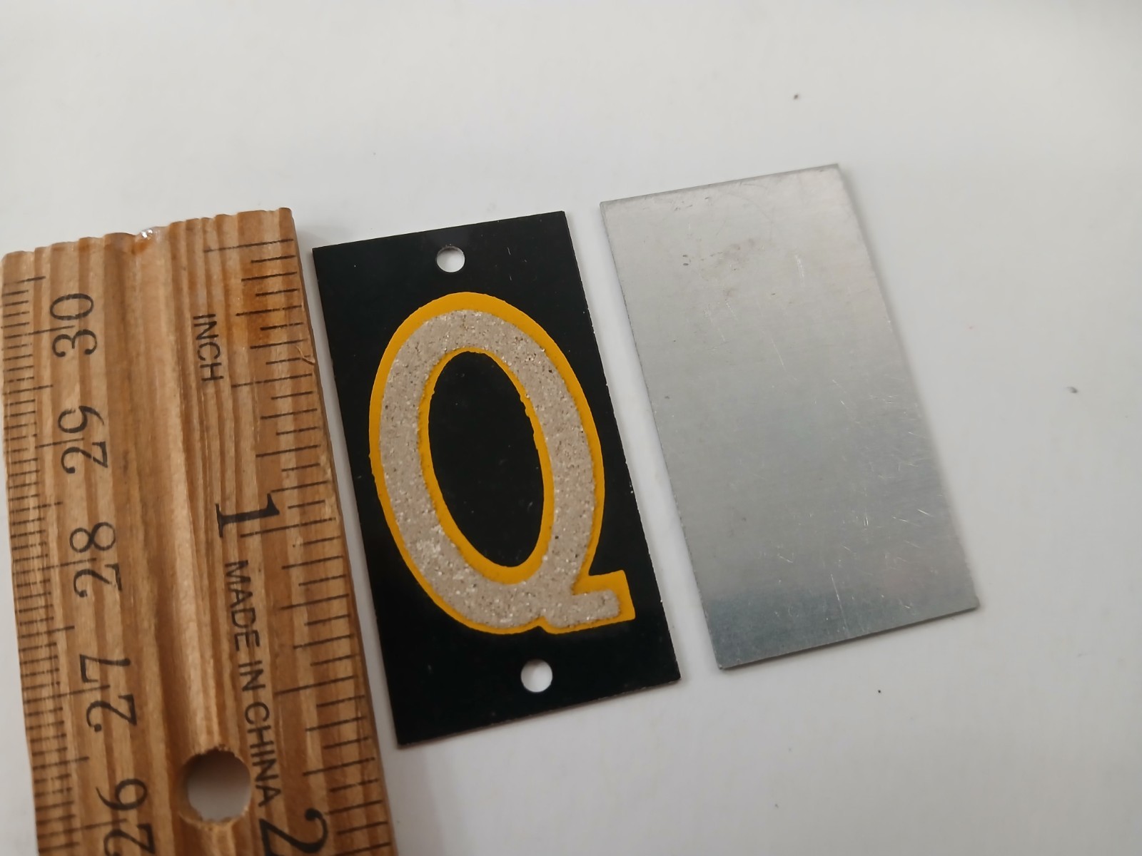 Vintage DA-NITE Reflecting Metal Letters Advertising Display Set Cleveland OH