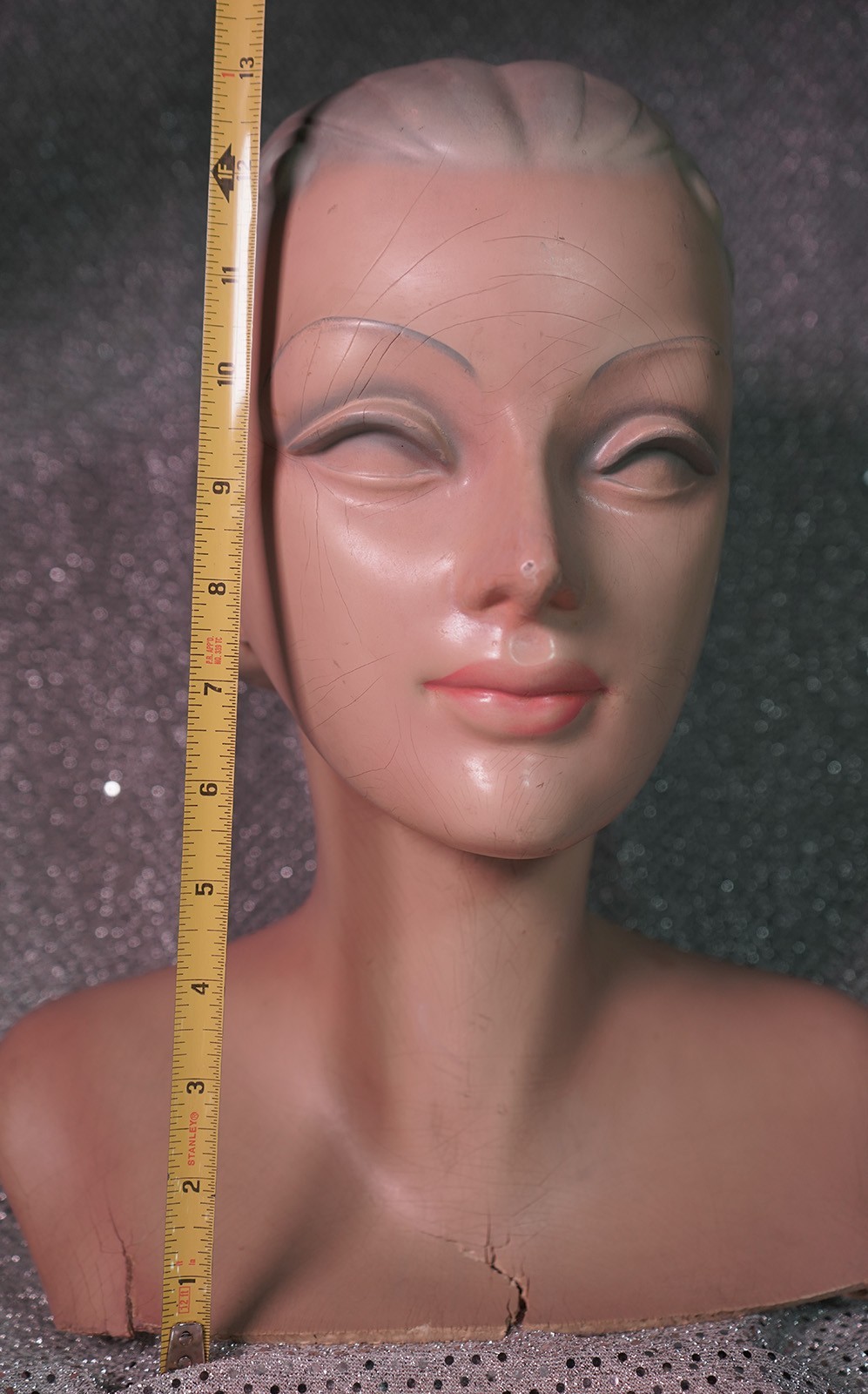 Vintage Art Deco Female Mannequin Head Bust Store Display Antique – Beautiful!