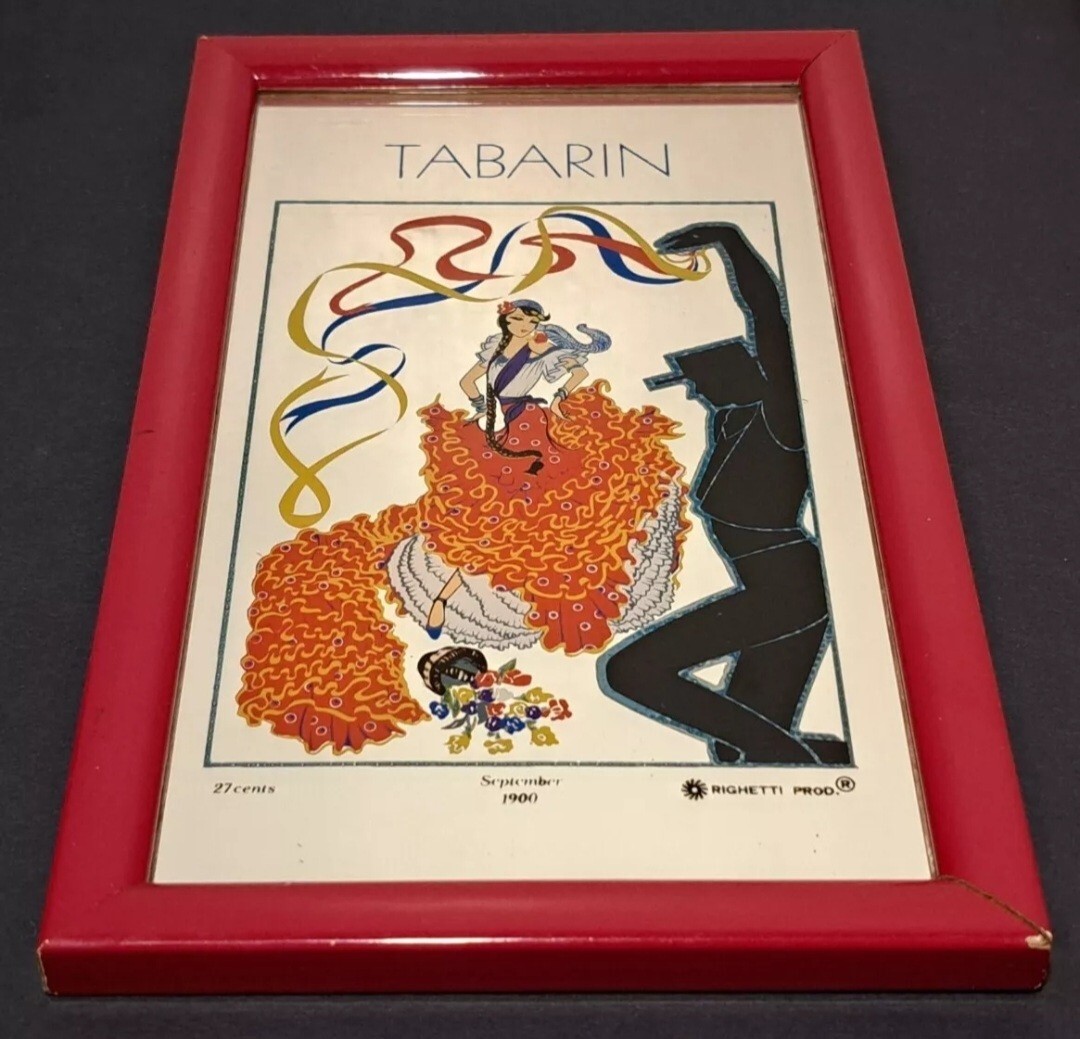 MIRROR FRAME-TABARIN FLAMENCO THEATER-VINTAGE-RIGHETTI DESIGN