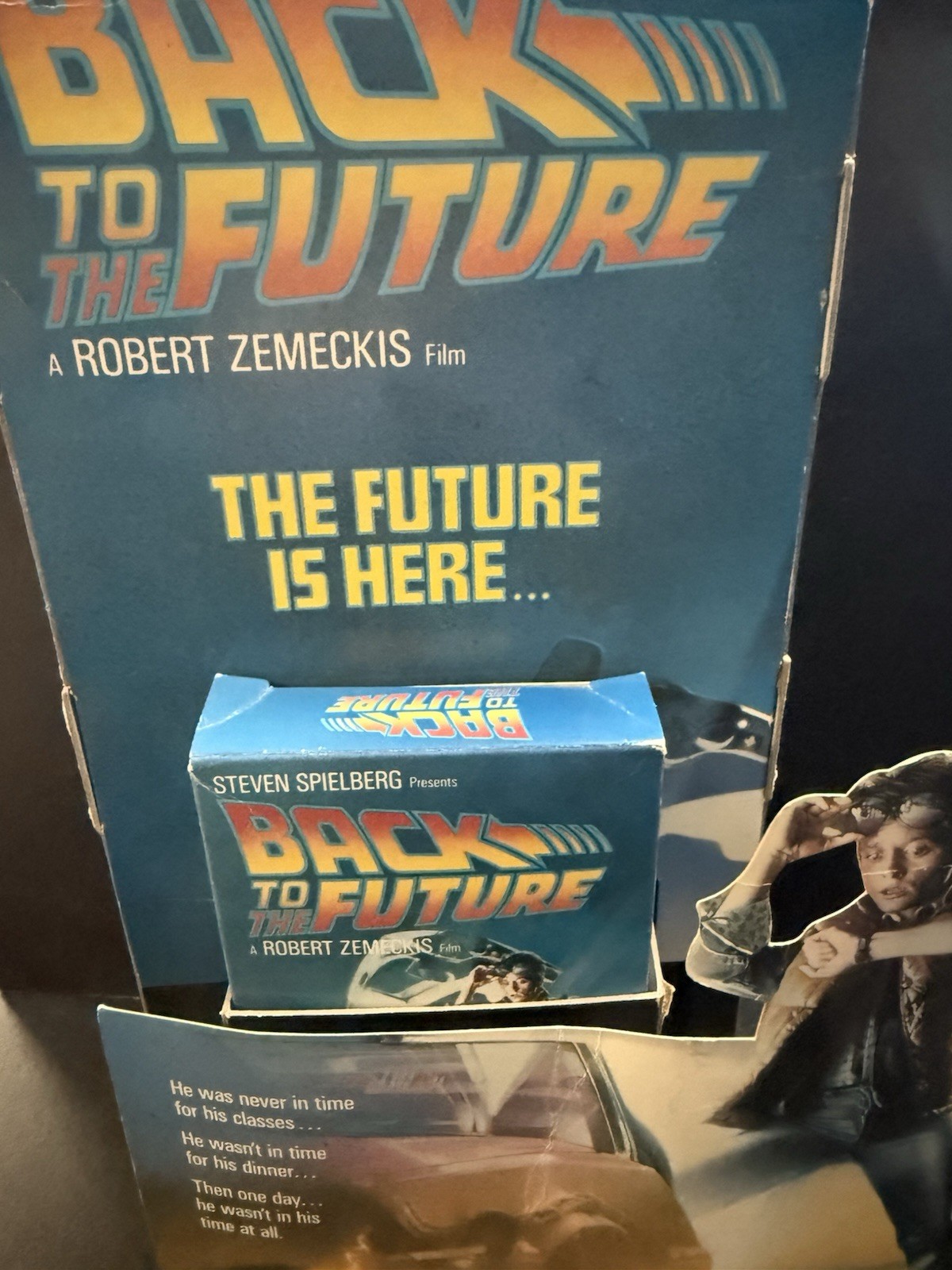 ‘Back To The Future’ Motorized Counter Display 1985 VHS- HTFF! Rare! Works!