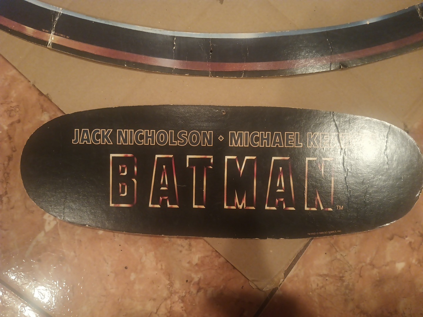 Batman 1989 Movie Promotional Logo Mobile Video Rental Store Display 17×27 Prop