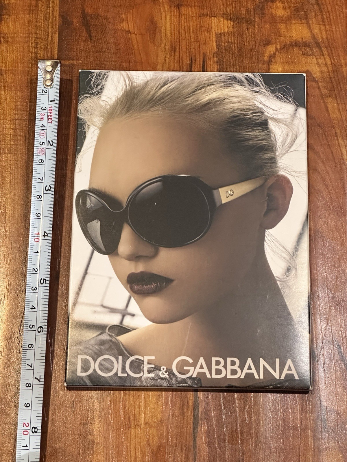 Dolce & Gabbana Eyewear Sunglasses 2008 Retail 7×5” Cardboard Counter Stand