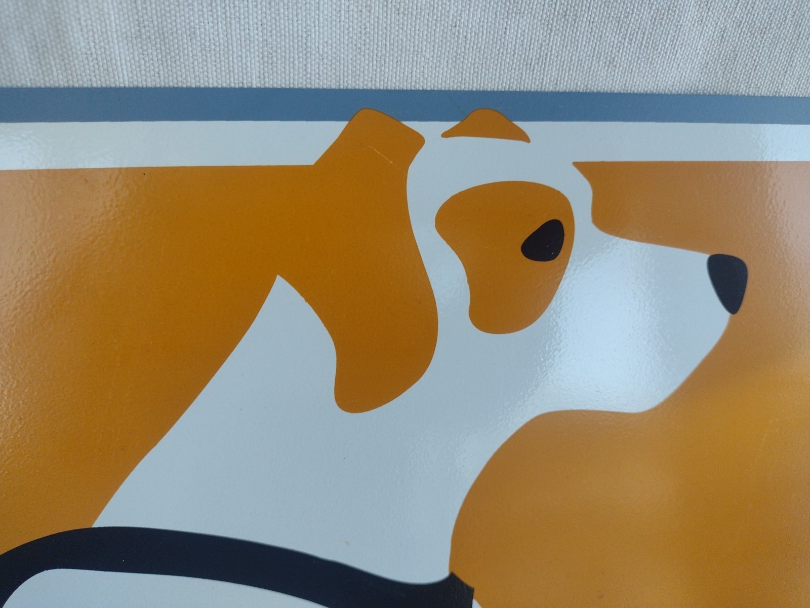 Kurgo Dog Gear Metal Pet Store Advertising Display Sign 16″ x 15.25″