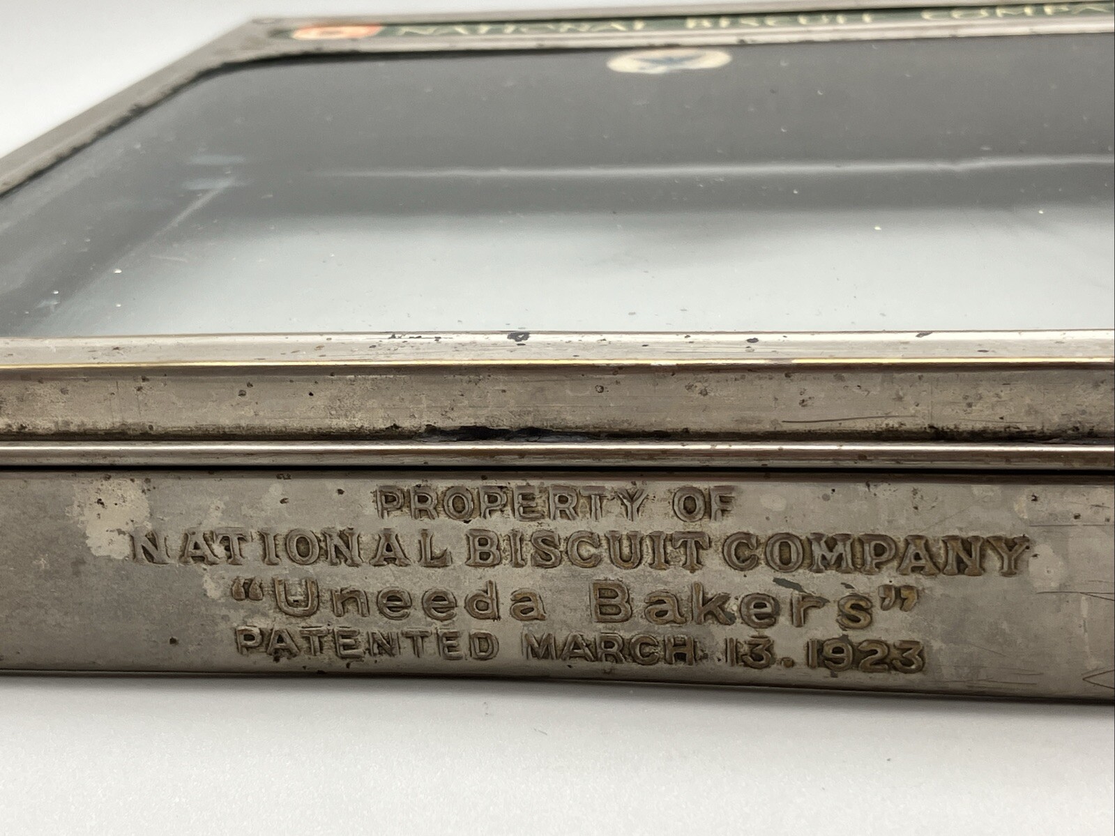Antique Vintage National Biscuit Company (NABISCO) 10″x10″ Display Cabinet Door