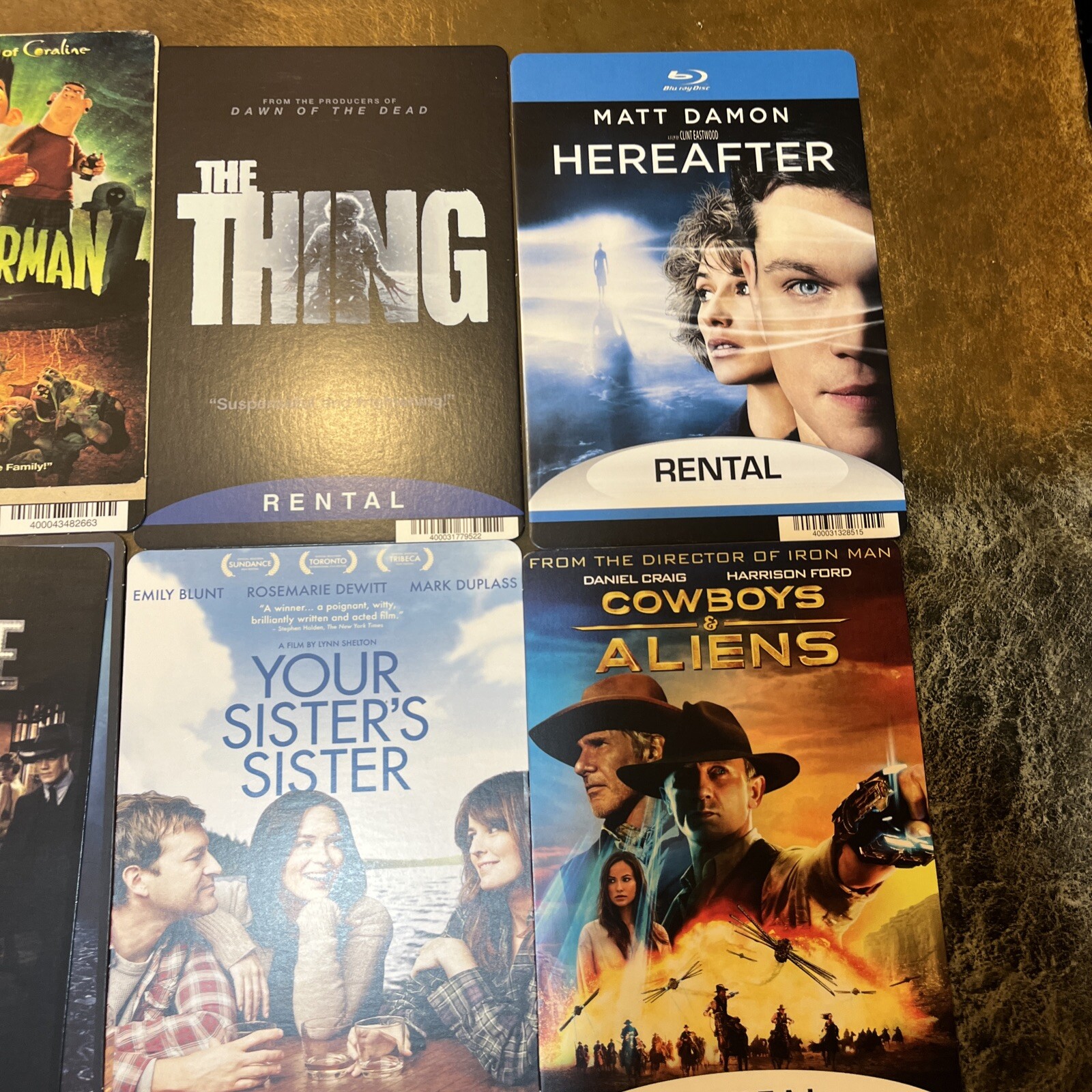 42 BLOCKBUSTER VIDEO SHELF BACKER CARDS. Vintage. Rare!!