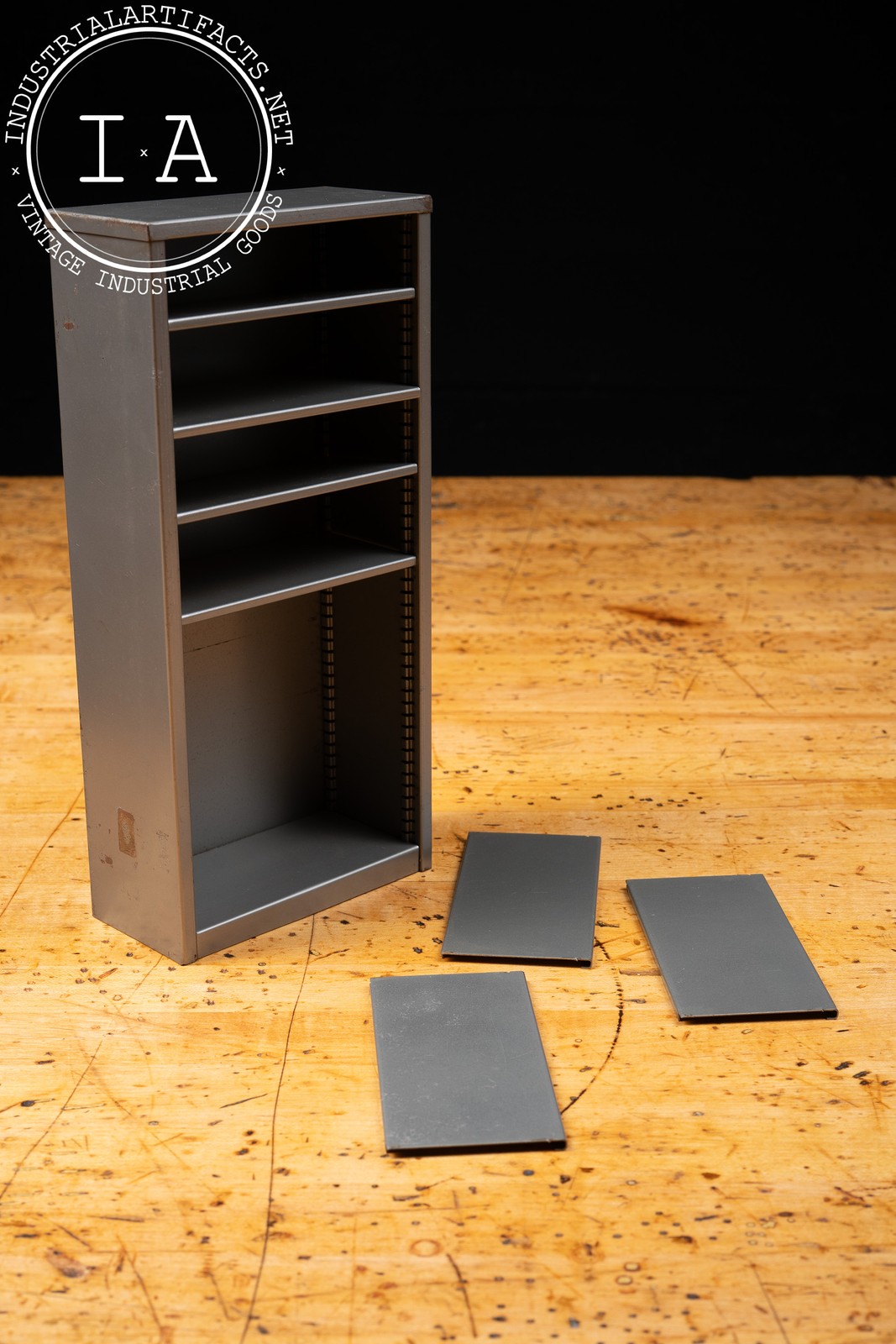Vintage Burroughs Metal Shelving Salesman Sample Kit