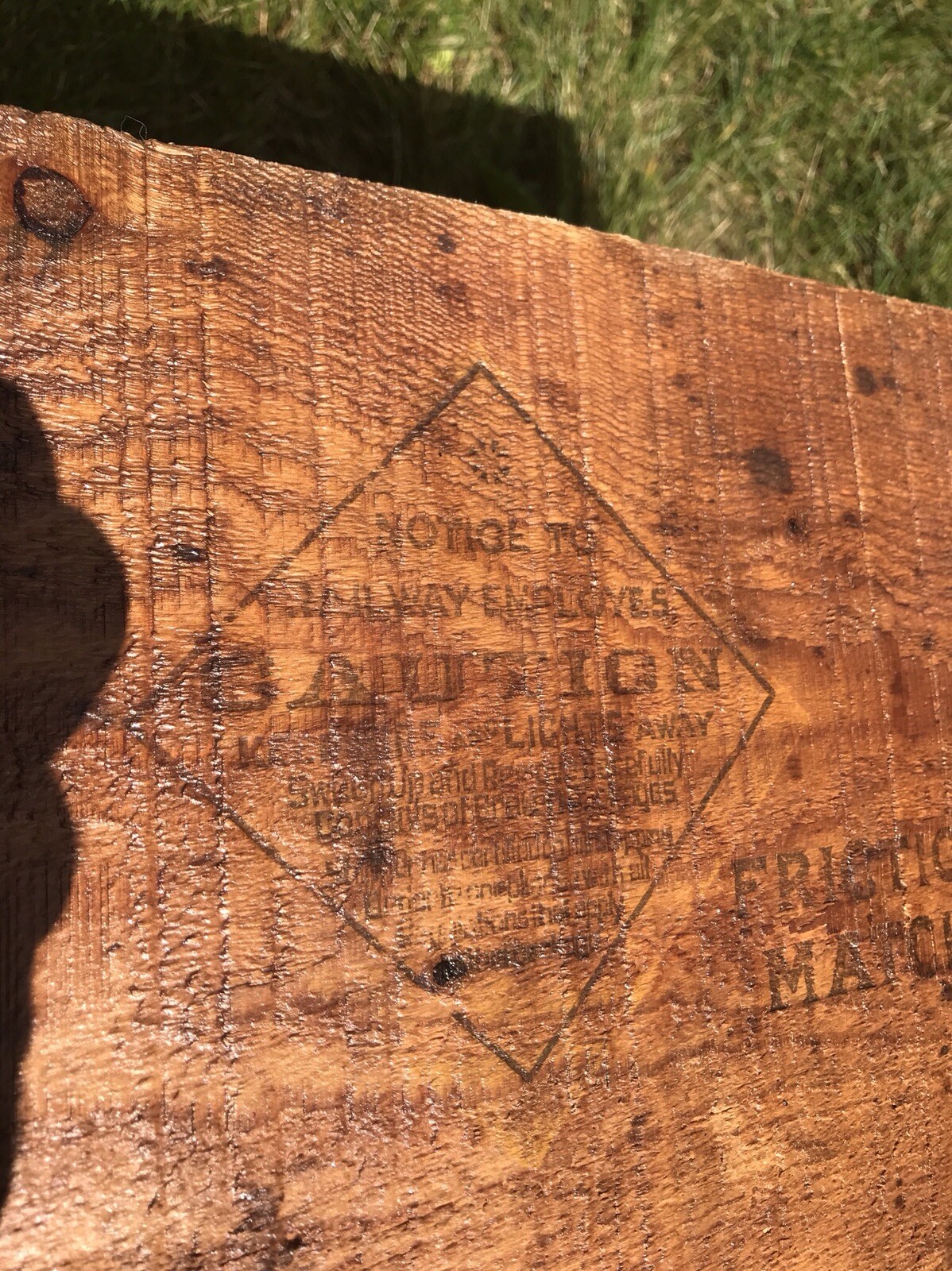 RARE ANTIQUE Grocers DIAMOND MATCHES WOODEN SHIPPING CRATE BOX RAILROAD N.H.