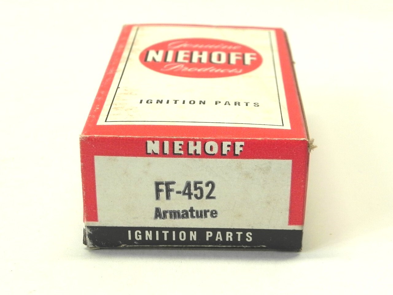 VINTAGE NIEHOFF IGNITION PARTS DISPLAY BOX *BOX ONLY* #1113 3.50″x2″x1.25″ NEW