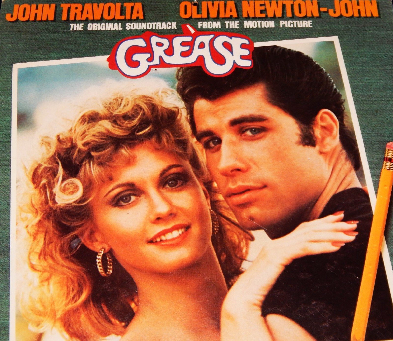 Vintage Advertising, RECORD IN-STORE REVERSABLE AD-SLICK, Grease & Andy Gibb