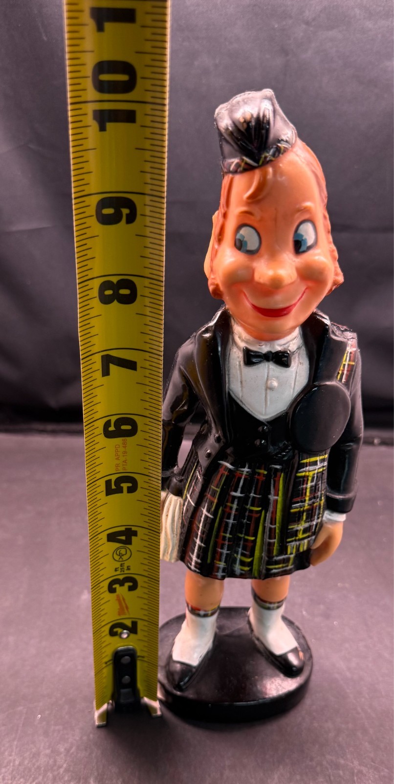 Old Smuggler Scotch Whiskey MR FERGUS Advertising Figure Store Display 10″