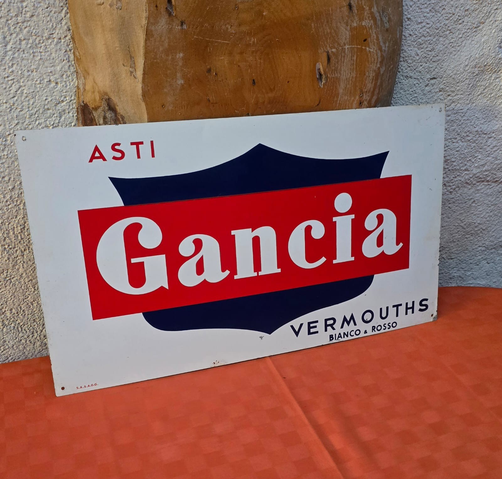 Vermouths Gancia Table Sign