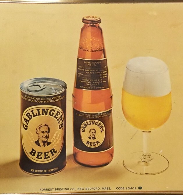 GABLINGER’S BEER Thomas A. Schutz 1970’s Vintage Detailed Plastic 15×10 Sign