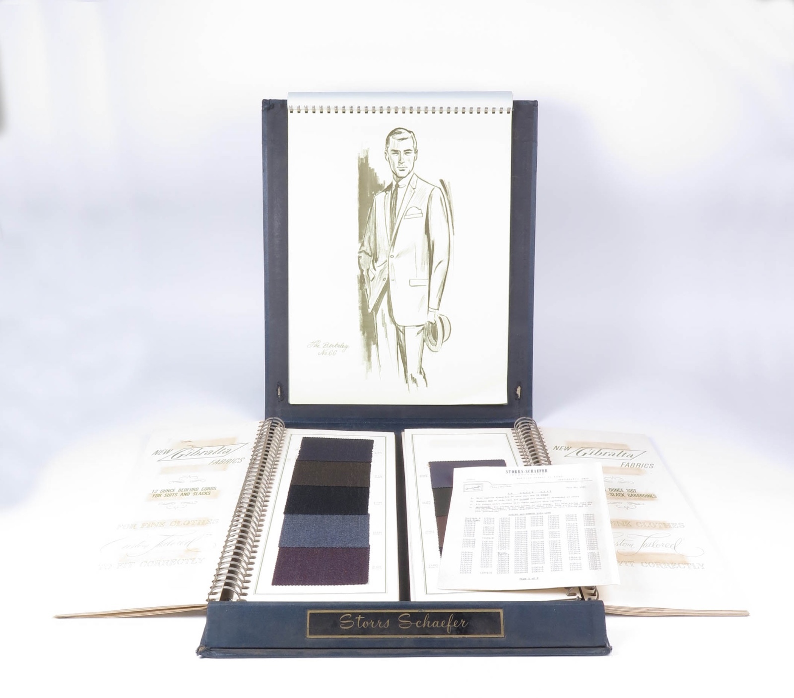 Vtg sample fashion book Storrs Schaefer Cincinnati OH clothing store display