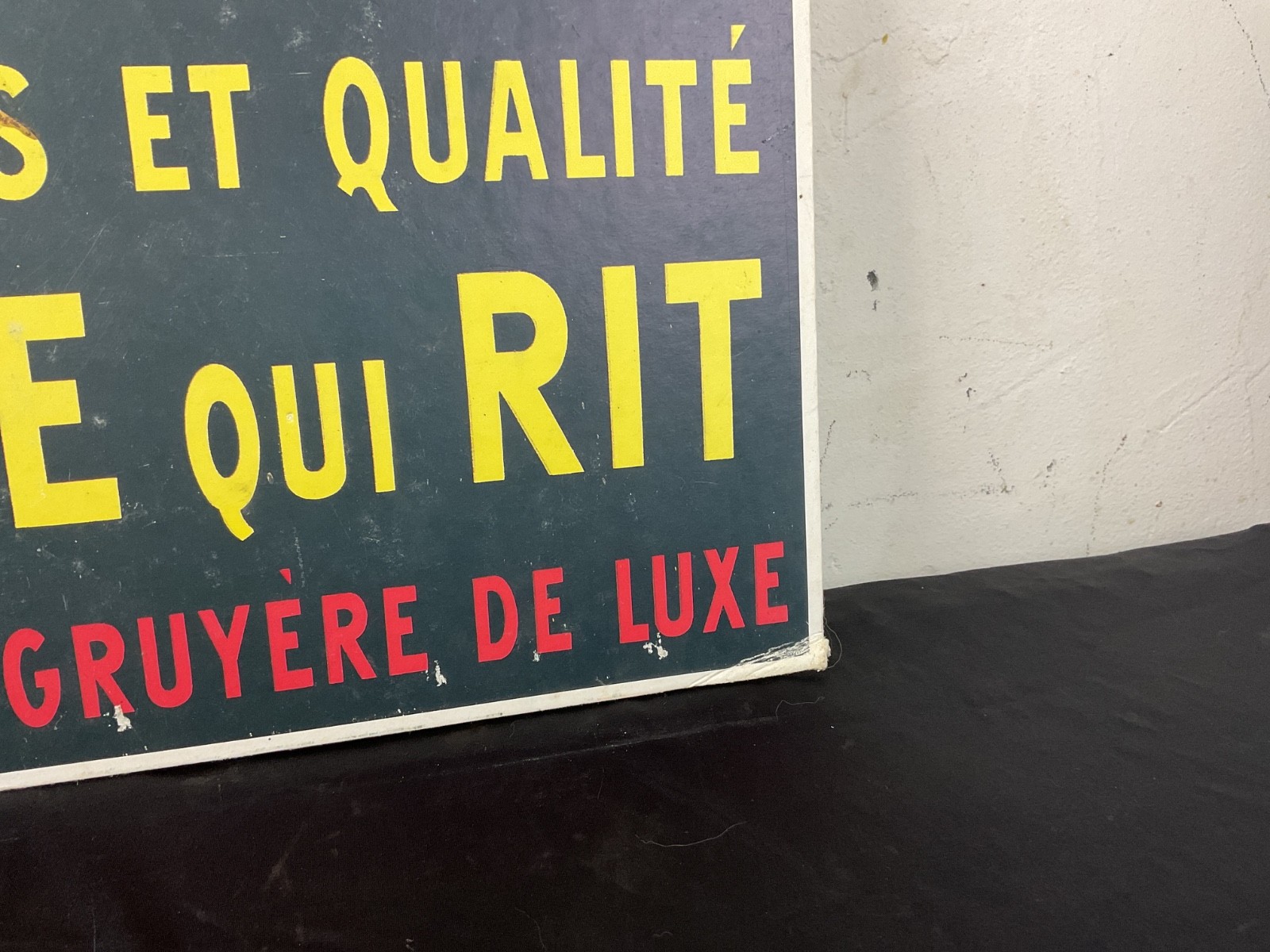 Vintage BENJAMIN RABIER “LA VACHE QUI RIT” ADVERTISING CARDBOARD.
