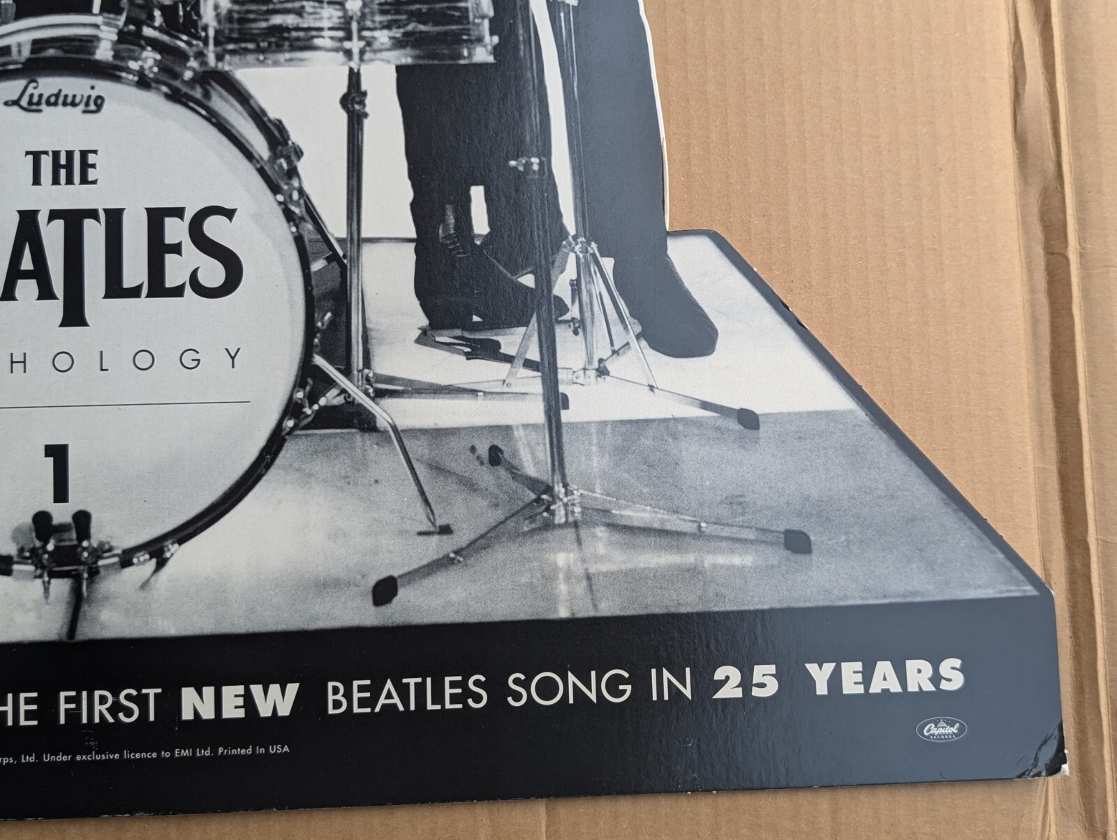 THE BEATLES ANTHOLOGY 1 Record Store Counter Standee Display 1995 NEW Old Stock