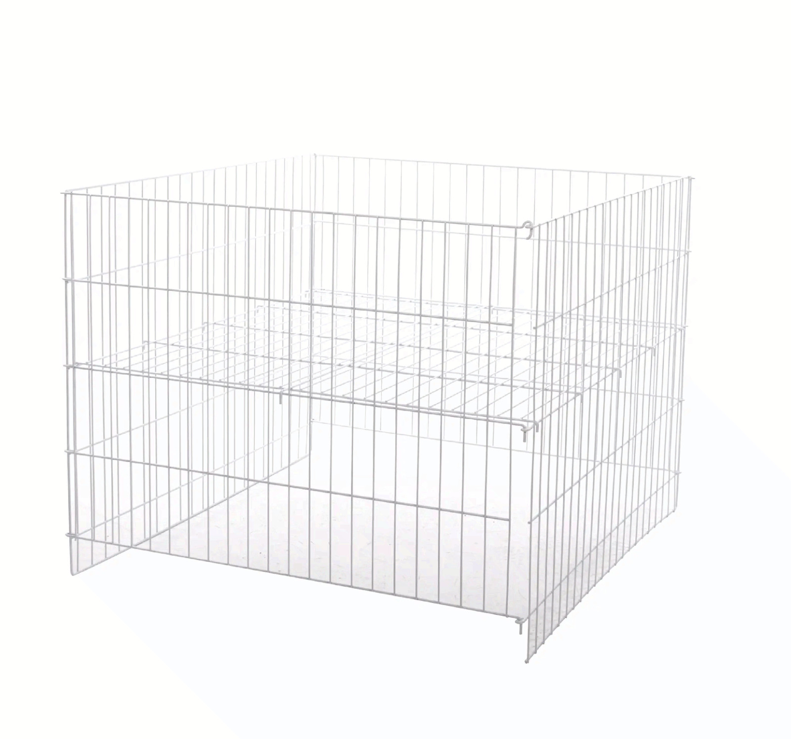 Ecoŋoco GTCECW Economy Dump Bin EDB 36x36x30 White Wire Retail Display Bin USA