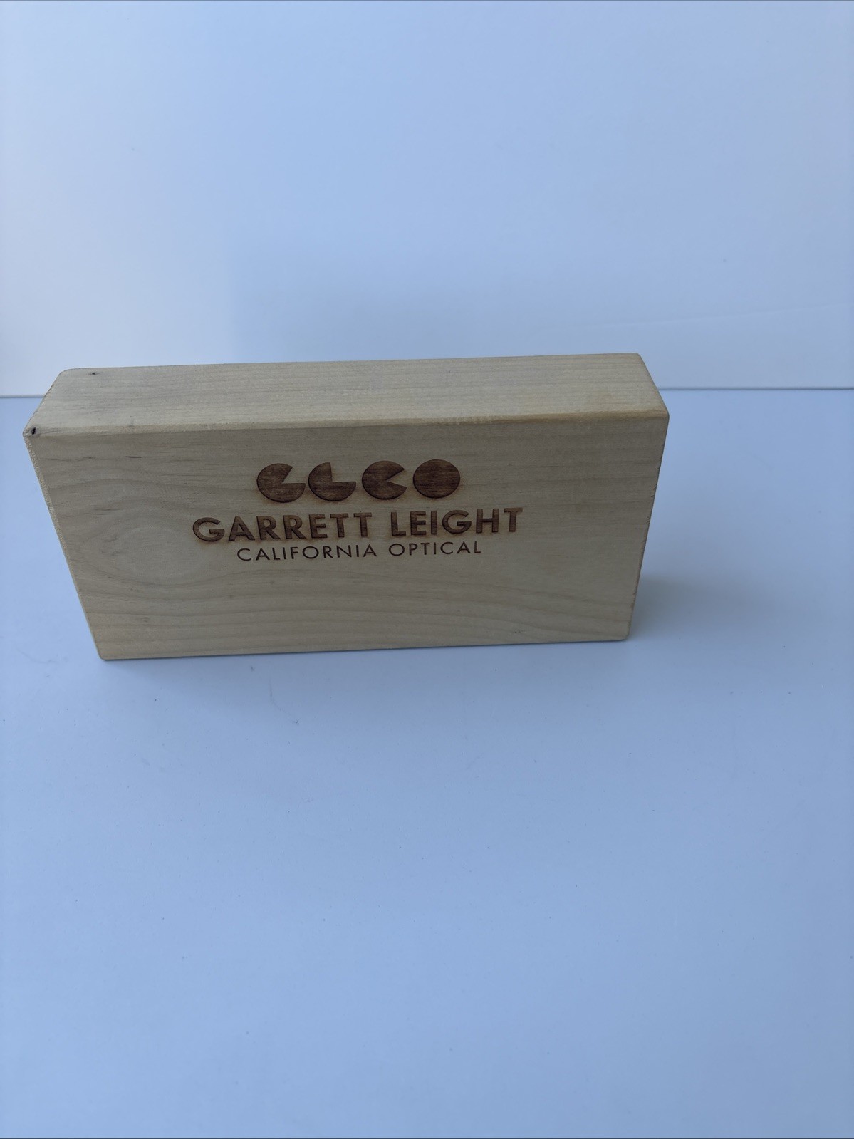 Rare Garrett Leight California Optical Store Display POS Sign Logo Wood