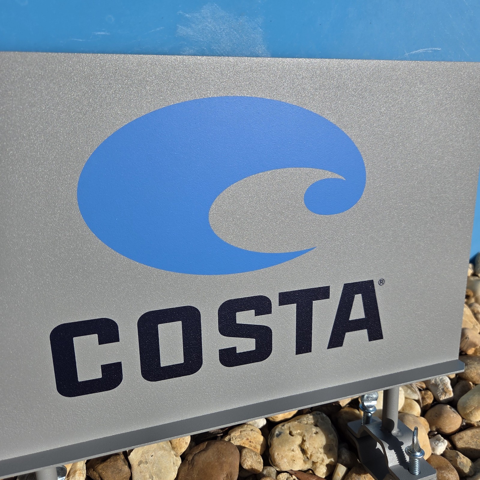 NEW Costa Store Authentic Promo Retail Display Sign Metal Sunglasses Fishing
