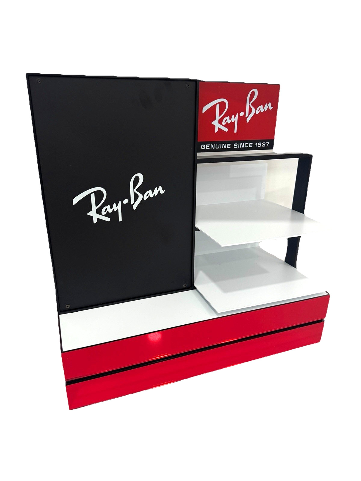 Ray-Ban Advertising Promo Retail Counter Display Stand Shelf Sign Made in Italy