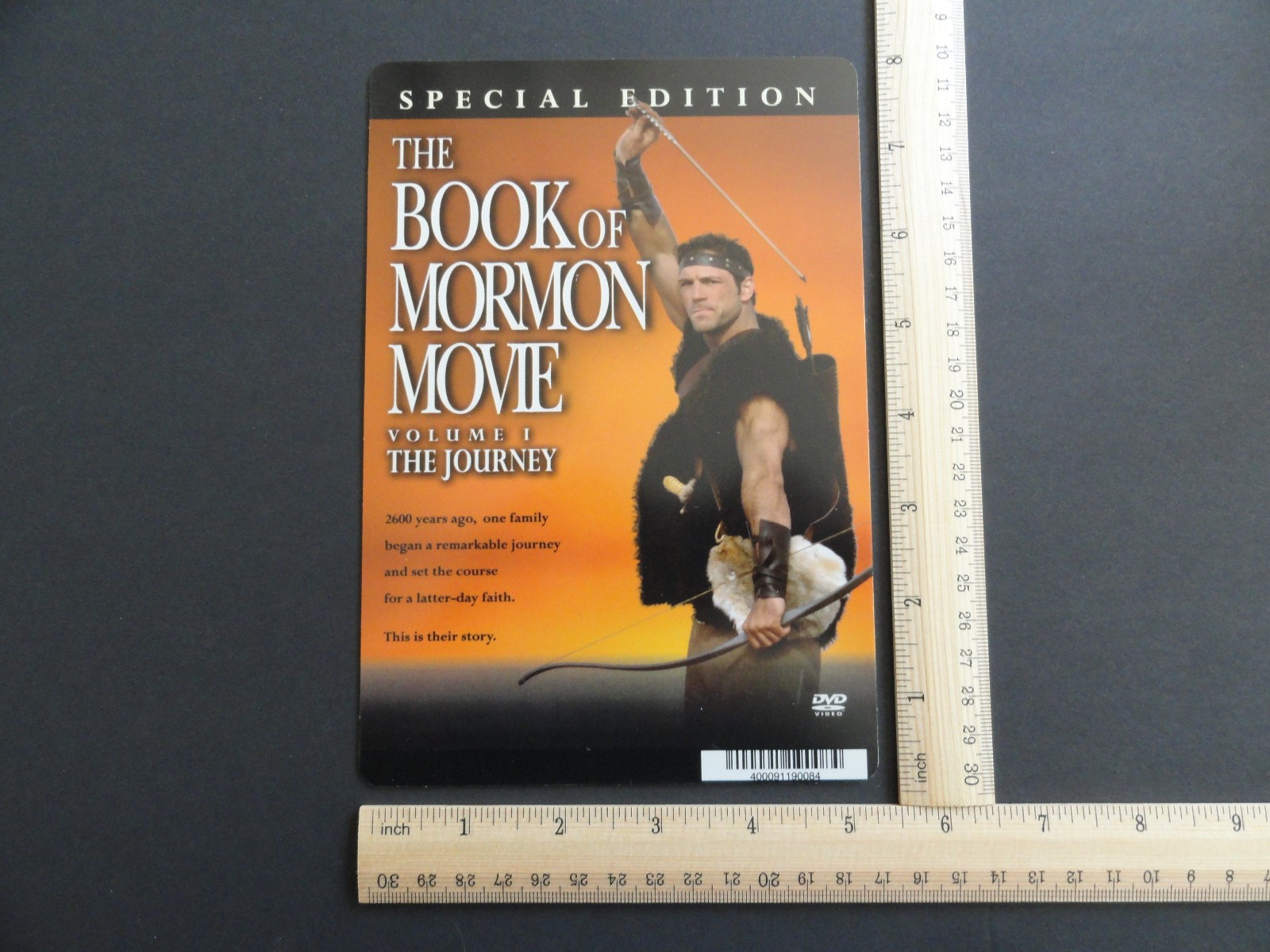 THE BOOK OF MORMON MOVIE: THE JOURNEY BLOCKBUSTER VIDEO STORE BACKER CARD