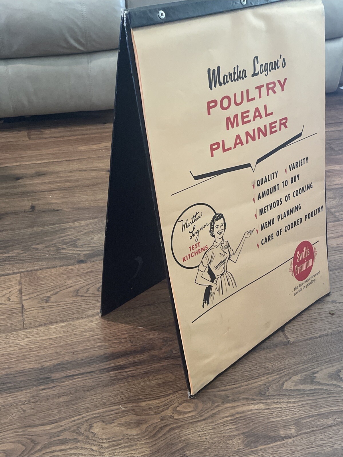 Mid-Century Swift’s Premium Grocery Store Lg Advertising Poster Display ca. 1950
