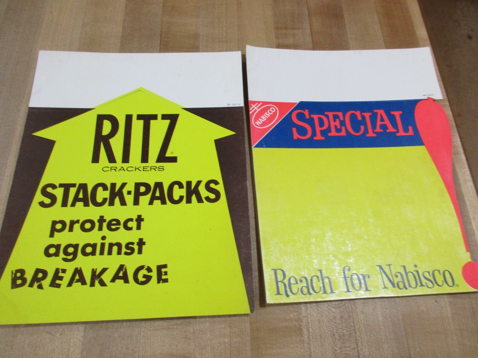 Vintage 1960’s era Nabisco Ritz on Cardstock Grocery Store Trout Creek MI (r)