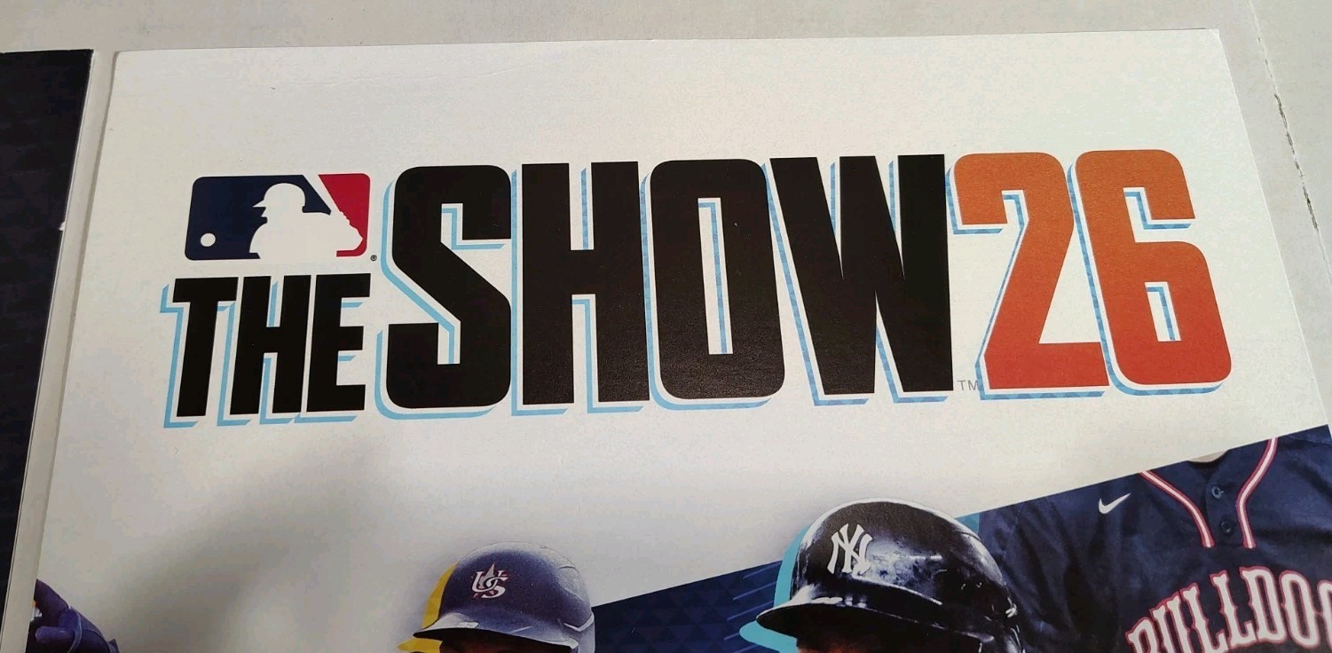 MLB The Show 26 Promo Walmart displays advertisement – 24x 11x Lot Of 2