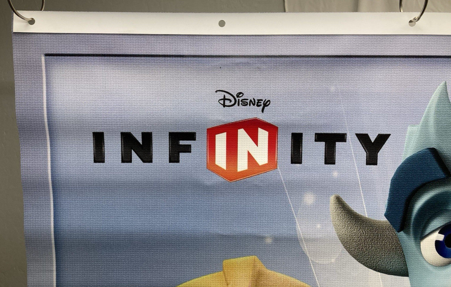Disney Infinity Vinyl Banner Toys R Us Store Display Sign Capt Jack, Sully, Dash