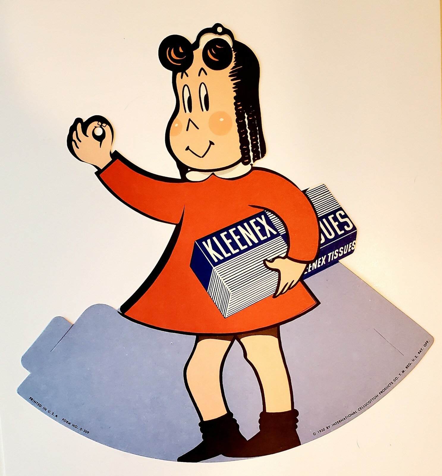 Vintage 1950 Little Lulu Kleenex Advertising Counter Store Display