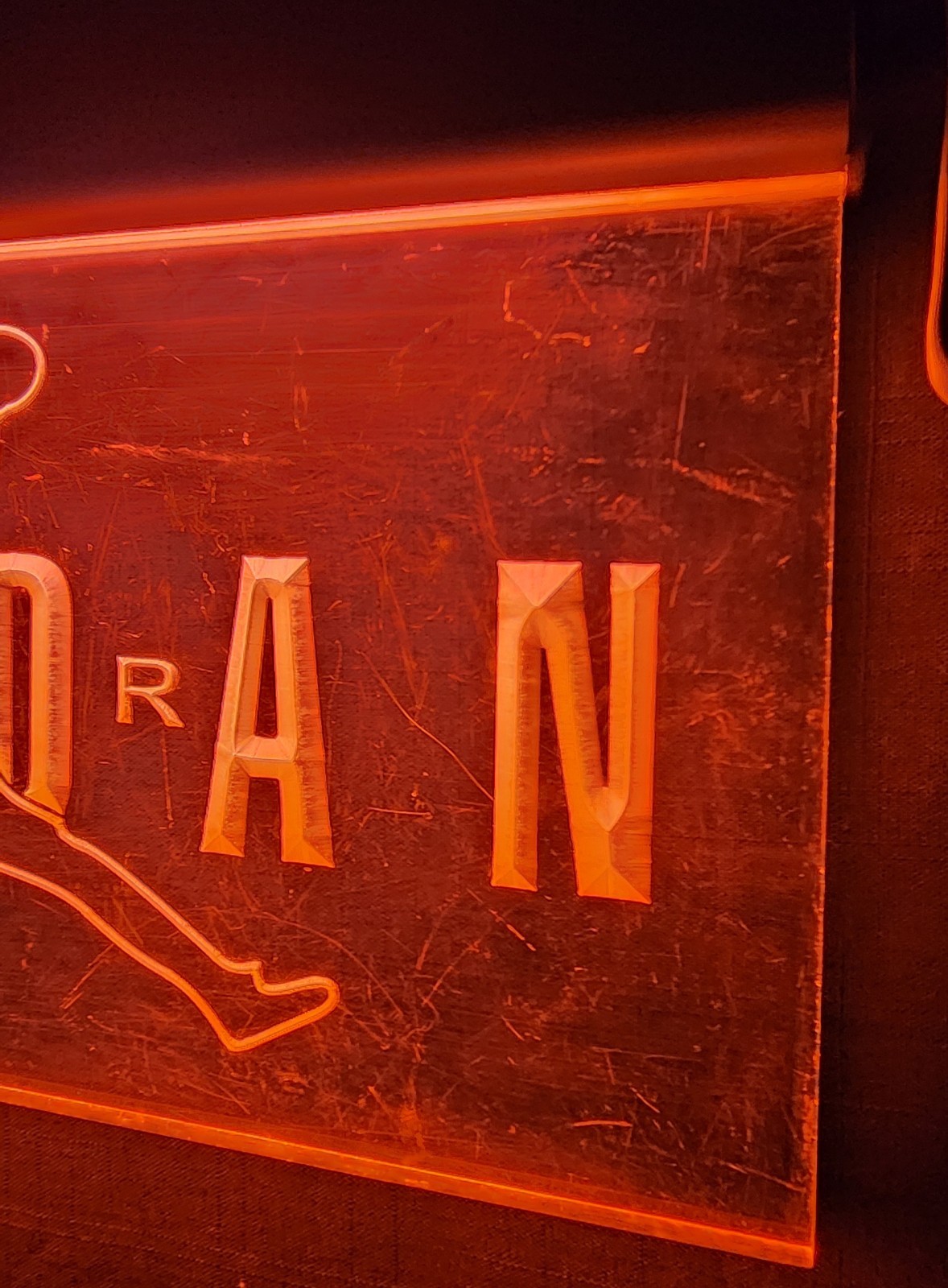 RARE Vtg Nike Air Jordan Jumpman Edge Lit Neon Store Display Sign 90s OG HTF