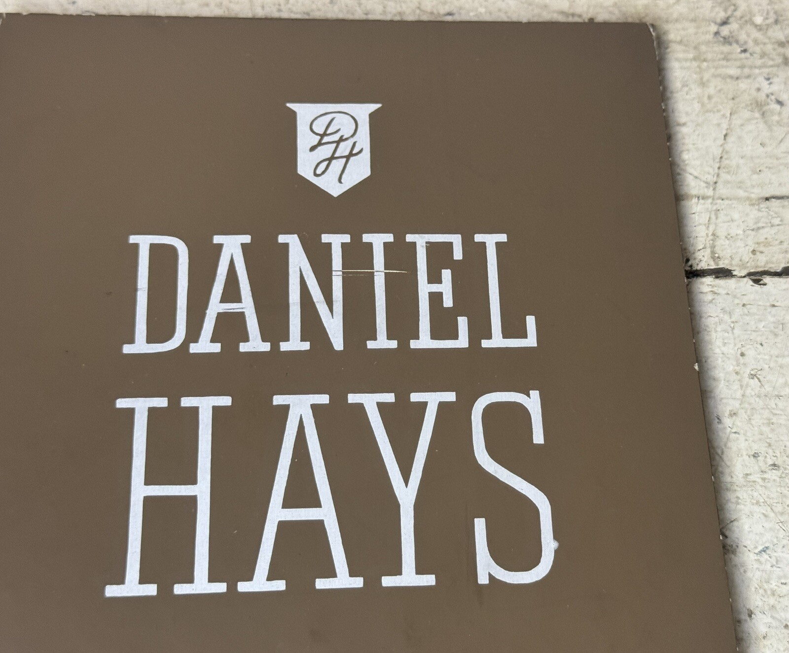 VTG Daniel Hays Gloves Sign Point Of Sale Department Store Display Advertising