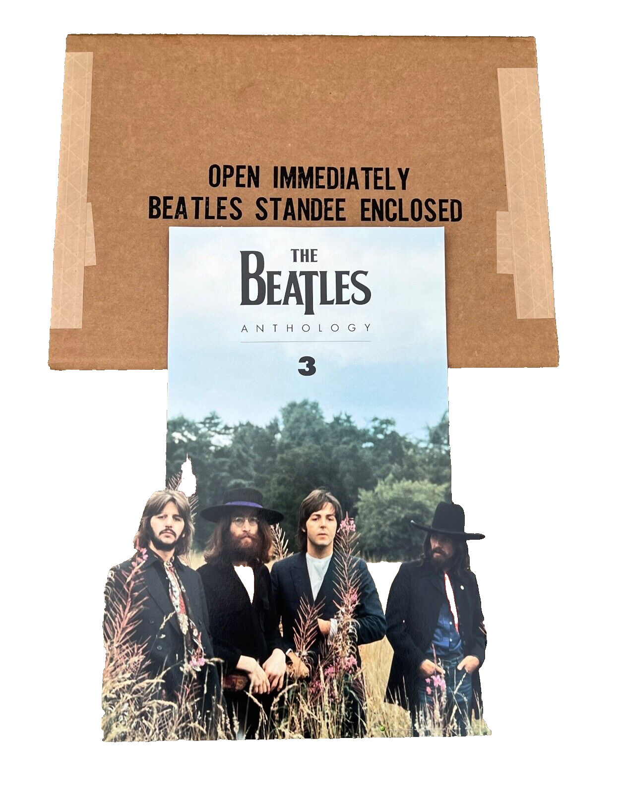 ORIGINAL BEATLES ANTHOLOGY 3 IN-STORE DISPLAY COUNTER STANDEE 15″ x 20″ ORIG BOX