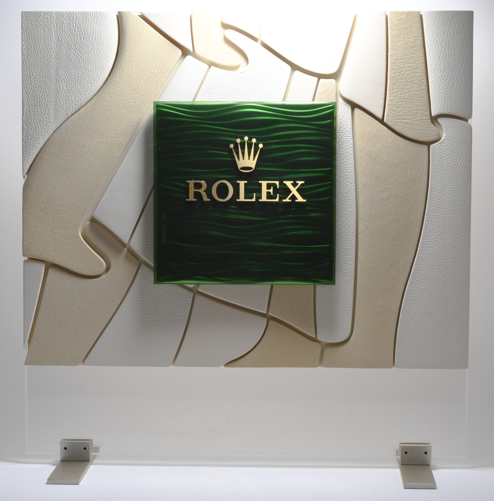 Genuine Rolex Large Leather Display 19.5×19.5 Inches with Original Box from 2013