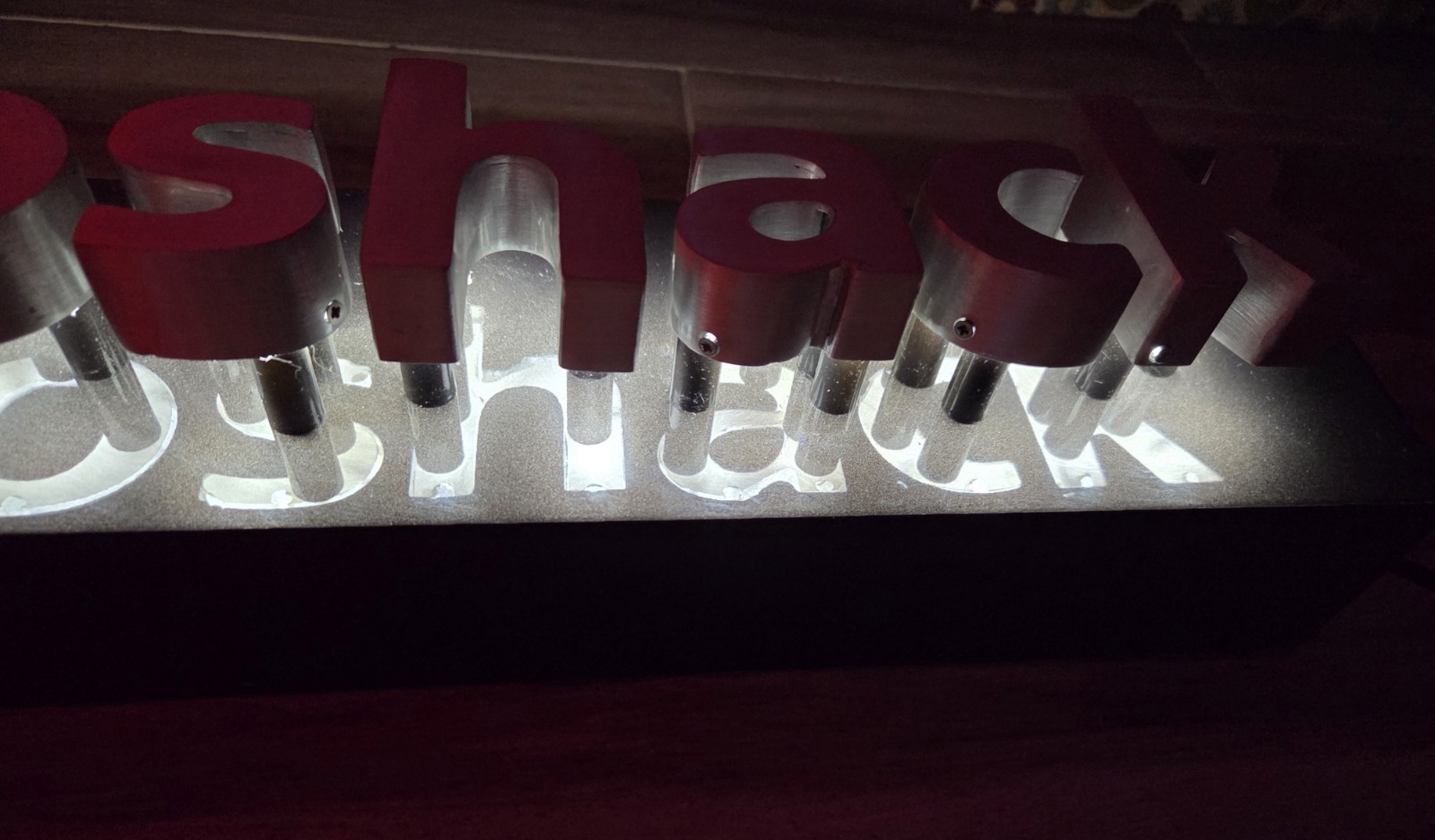 AUTHENTIC Vintage RadioShack Light Up Neon LED Sign 42″ x 20″ Radio Shack 120v